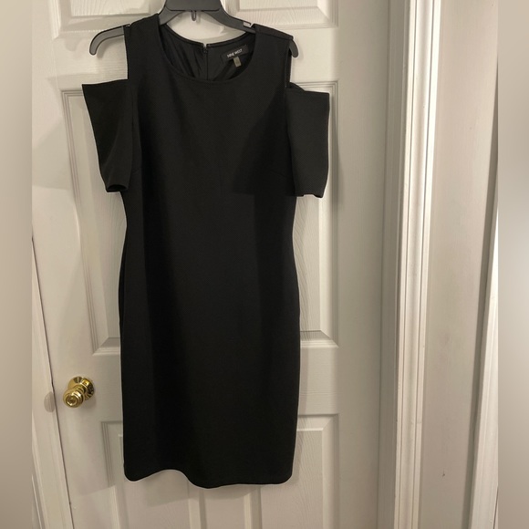 Black Nine West Dress. Off The Shoulder. Size 12. - Picture 2 of 8